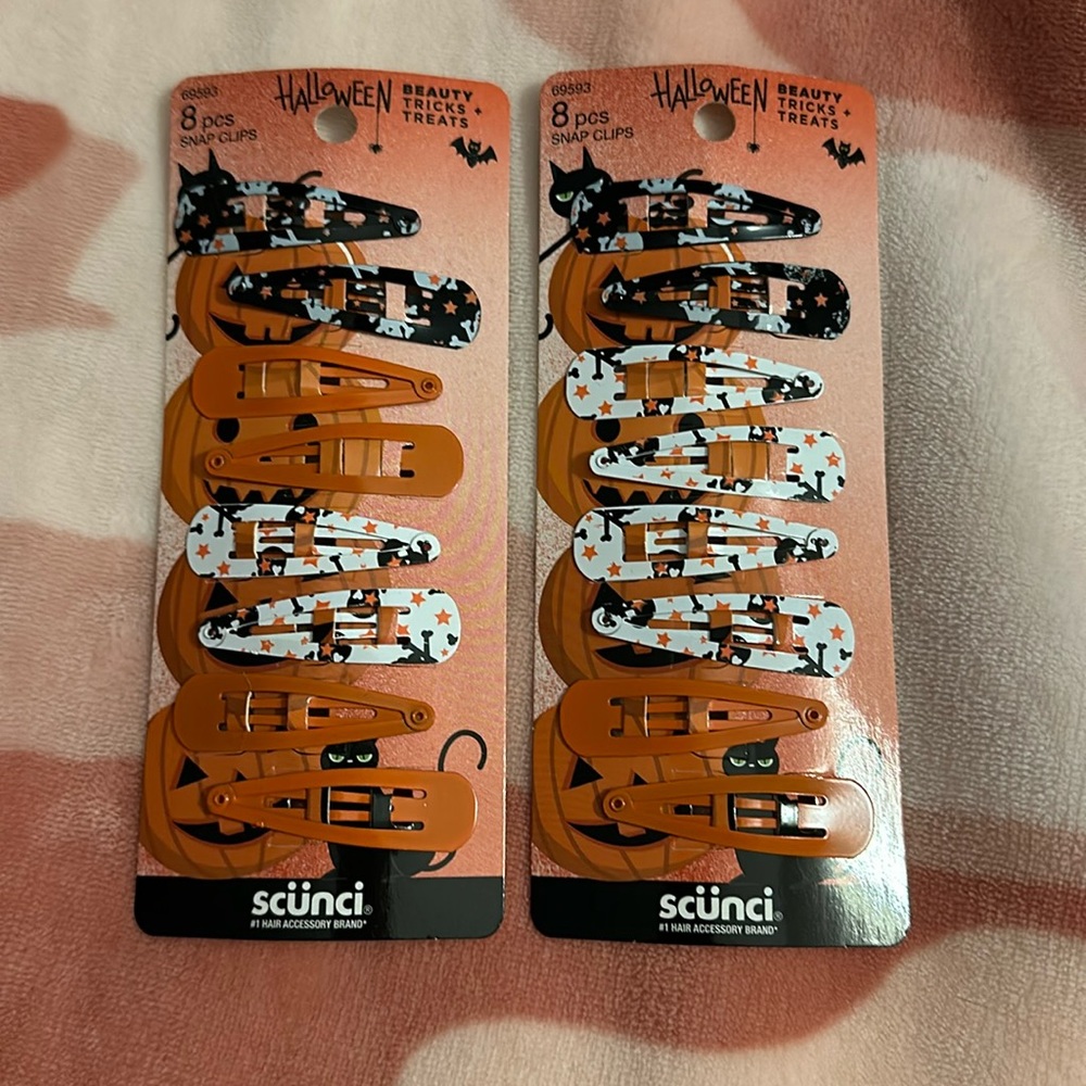 Scunci Halloween Snap Clips